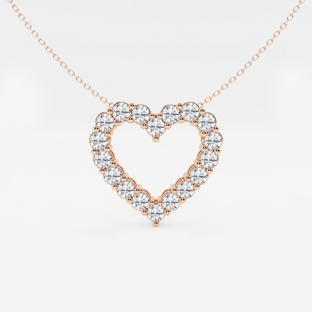 Rundt labdyrket diamanthjerteanheng | GBP018 | 676d6973e733