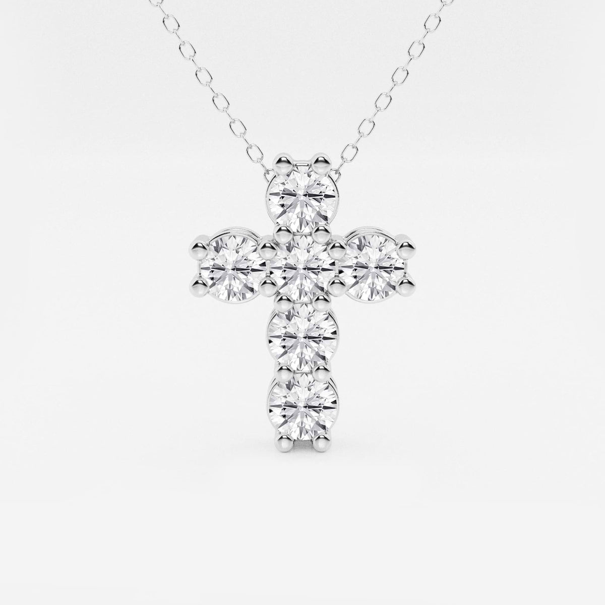 Rund labbodlad diamant Petite Cross hängsmycke | GBP004 | b2cd8cda5f0c