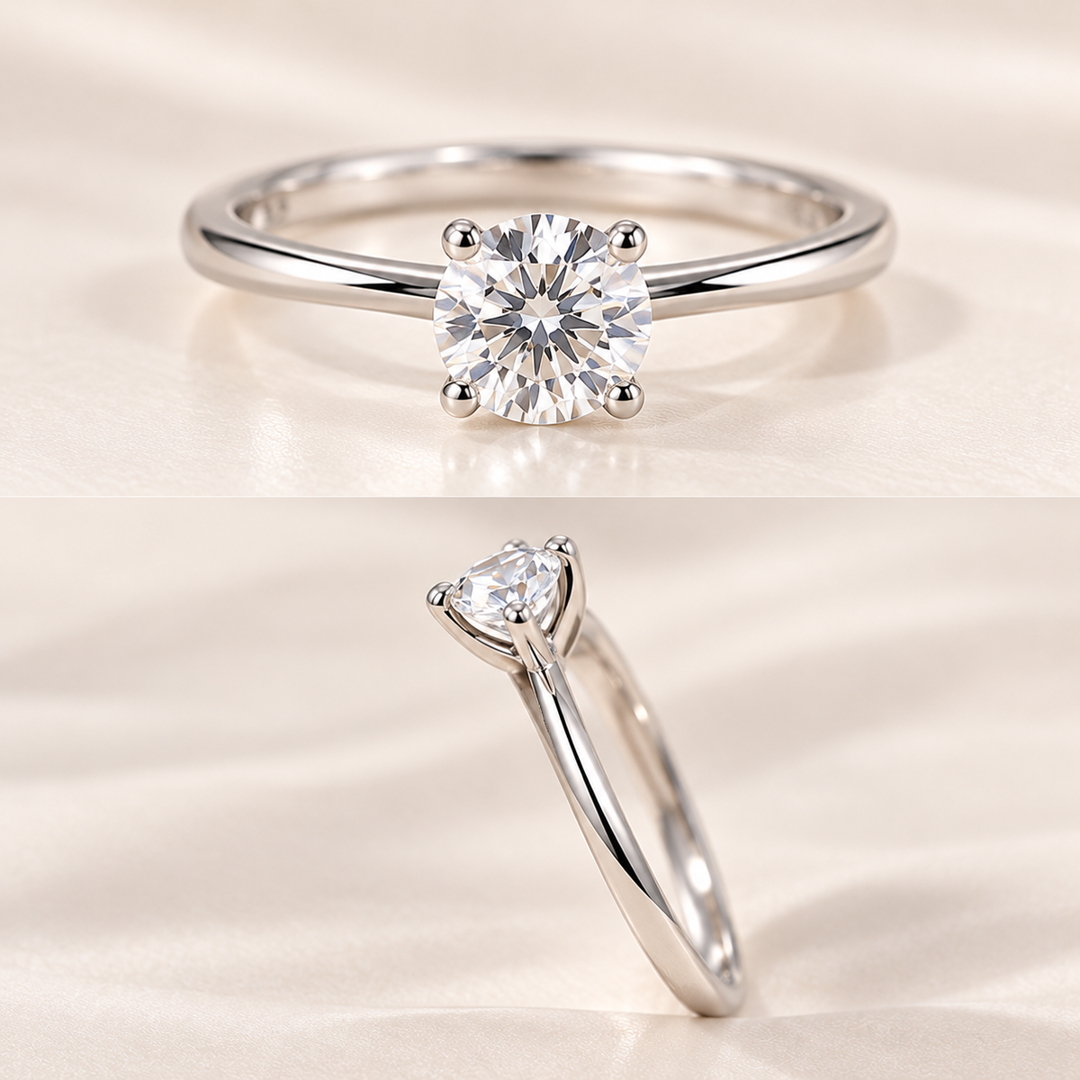 Classic Solitaire Lab Grown Diamond Engagement Ring