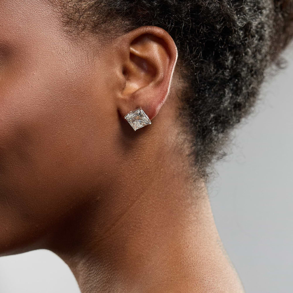 Giza lab-grown diamond earrings - source large image 3