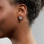 Giza lab-grown diamond earrings - source large image 3