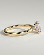 MET 0001 - 1 ct Mittelstein - 18K Gelbgold Originalreferenz - Detailansicht der Fassung