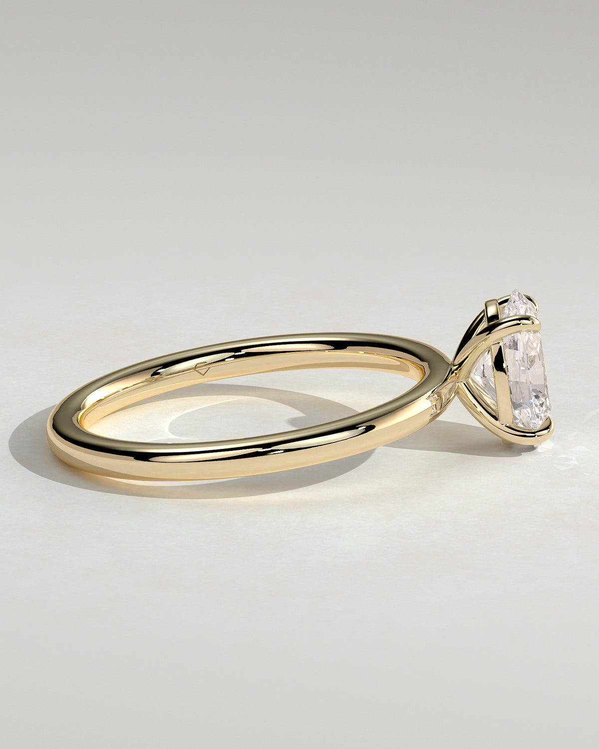 MET 0002 - 1 ct center stone - 18K yellow gold source reference - setting detail view
