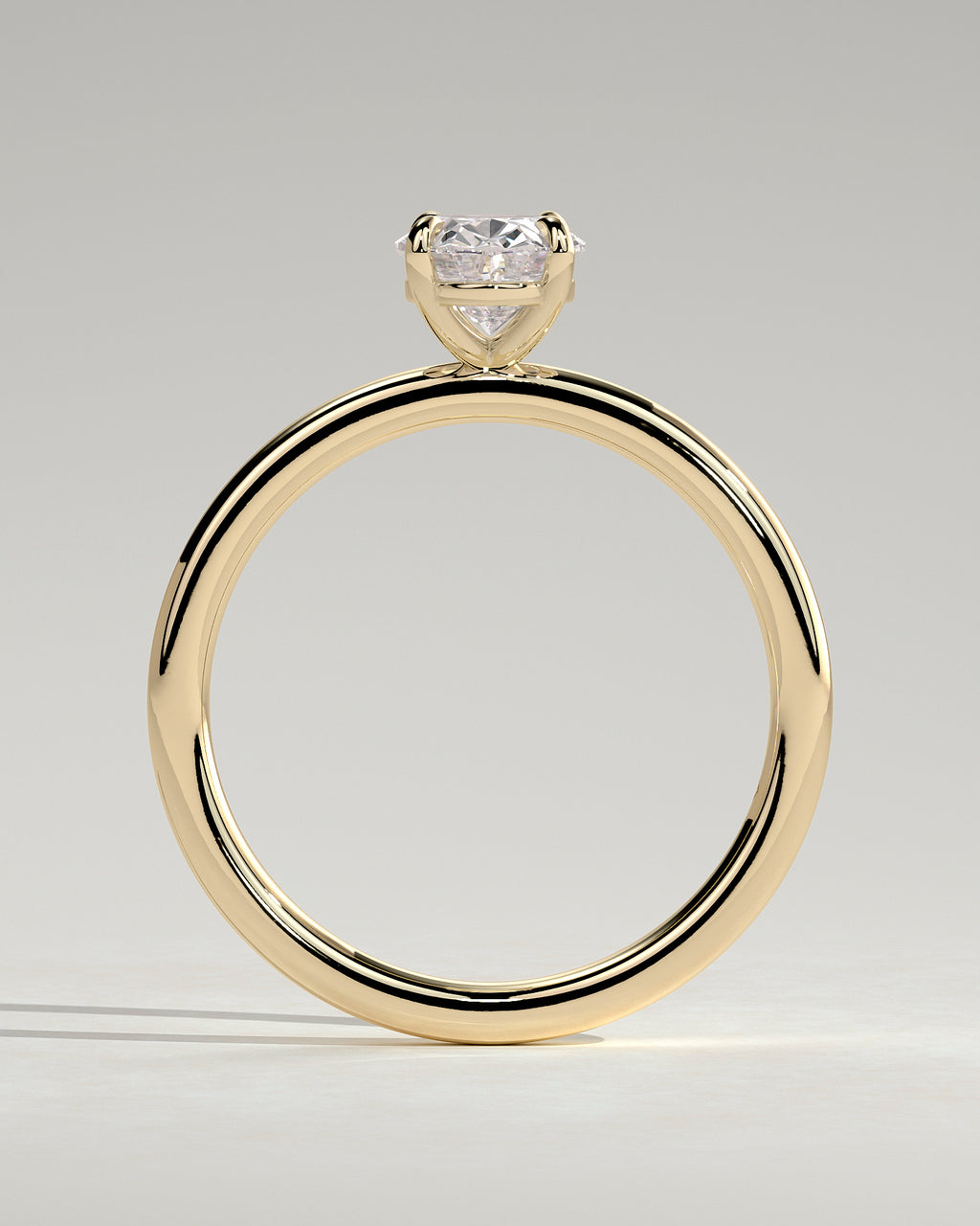 MET 0002 - 1 ct center stone - 18K yellow gold source reference - setting detail view