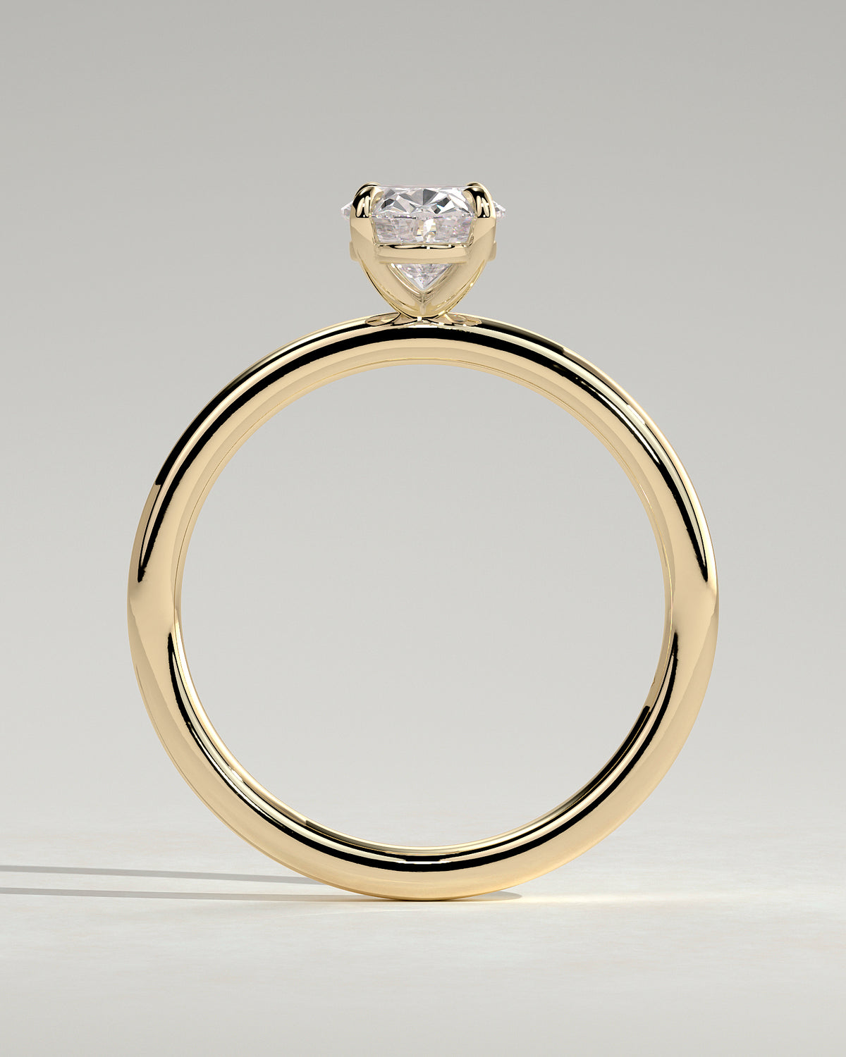 MET 0002 - 1 ct center stone - 18K yellow gold source reference - setting detail view