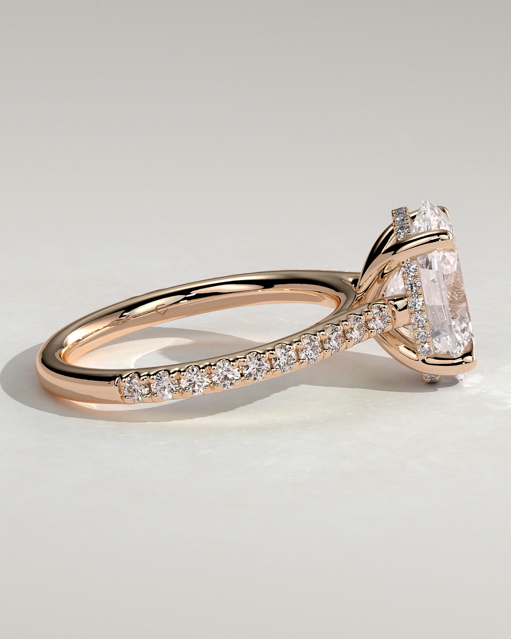 MET 0014 - 3 ct center stone - 18k Rose Gold source reference - source gallery view