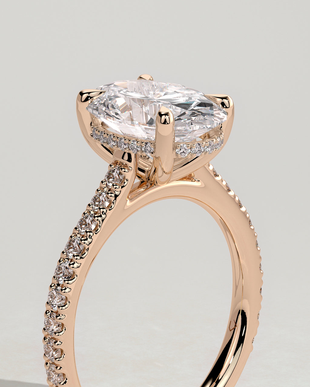 MET 0014 - 3 ct center stone - 18k Rose Gold source reference - source gallery view