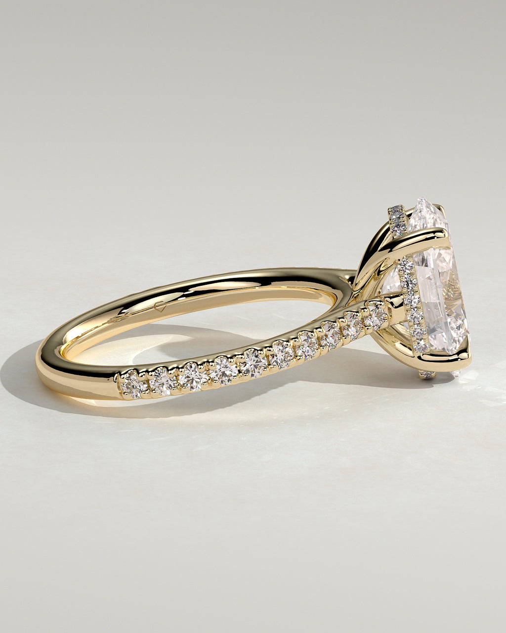 MET 0014 - 3 ct center stone - 18k Yellow Gold source reference - source gallery view