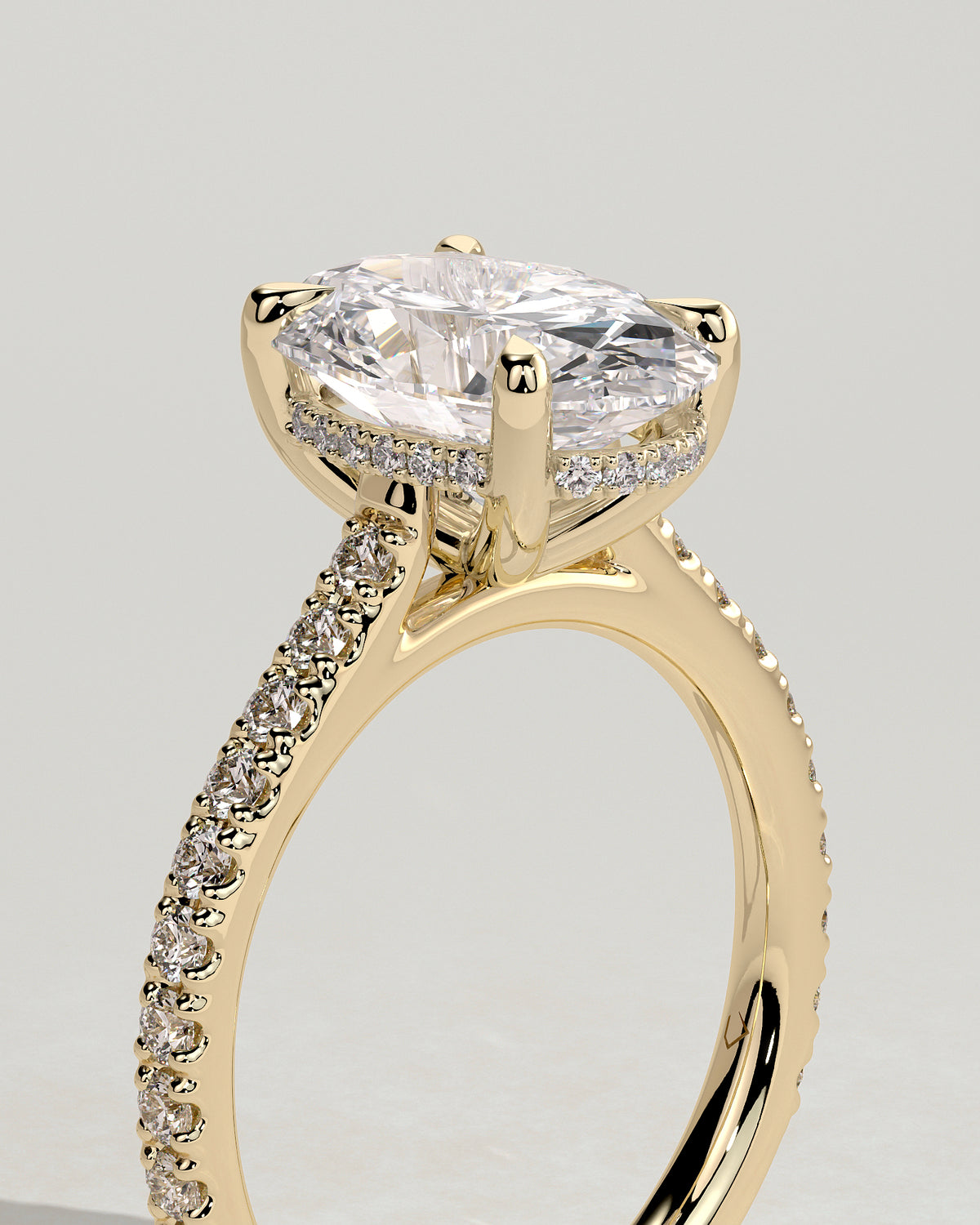 MET 0014 - 3 ct center stone - 18k Yellow Gold source reference - source gallery view
