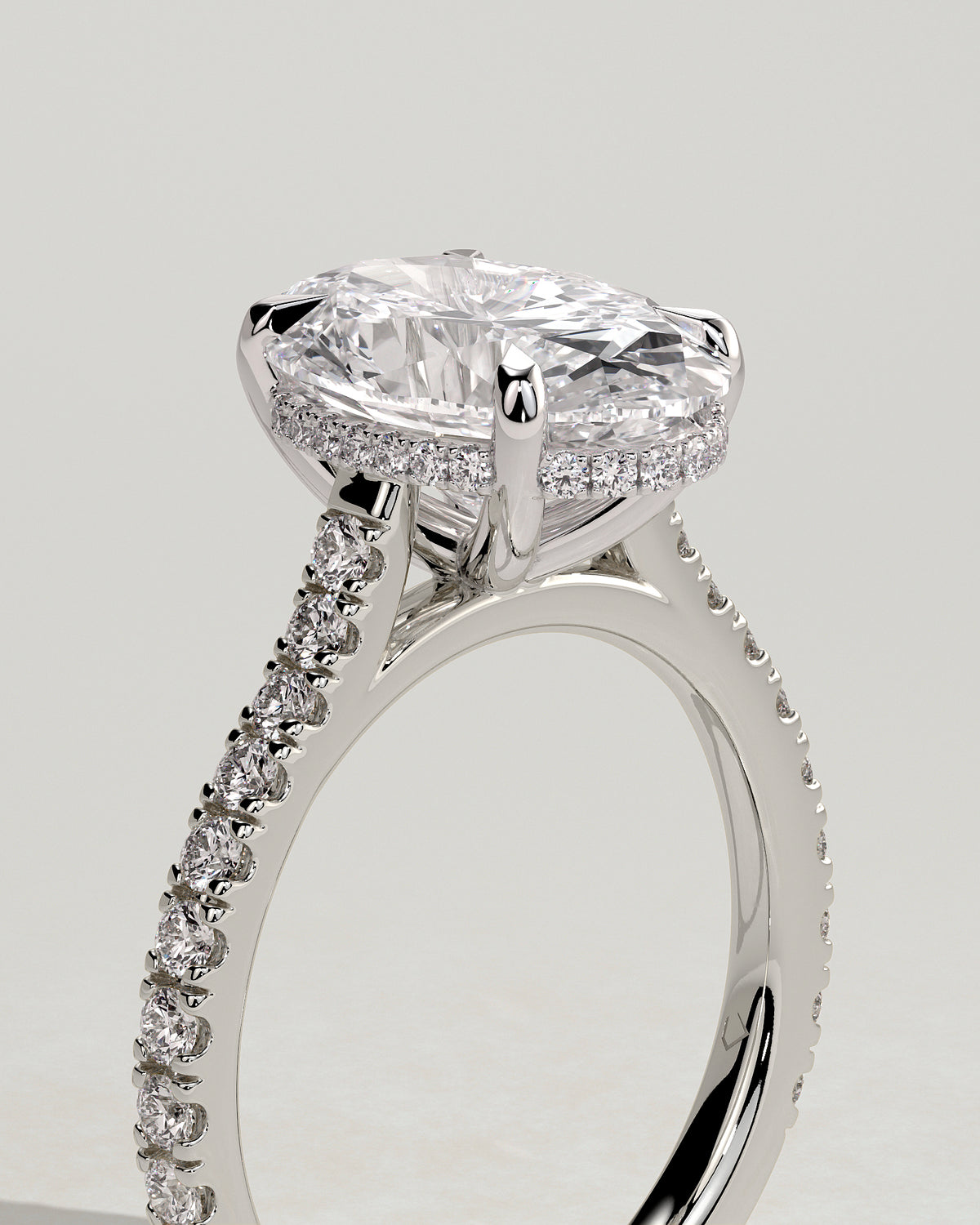 MET 0014 - 4 ct center stone - 18k White Gold source reference - source gallery view