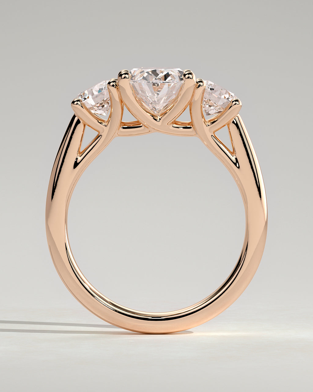 MET 0065 - 2 ct center stone - 18k Rose Gold source reference - setting detail view