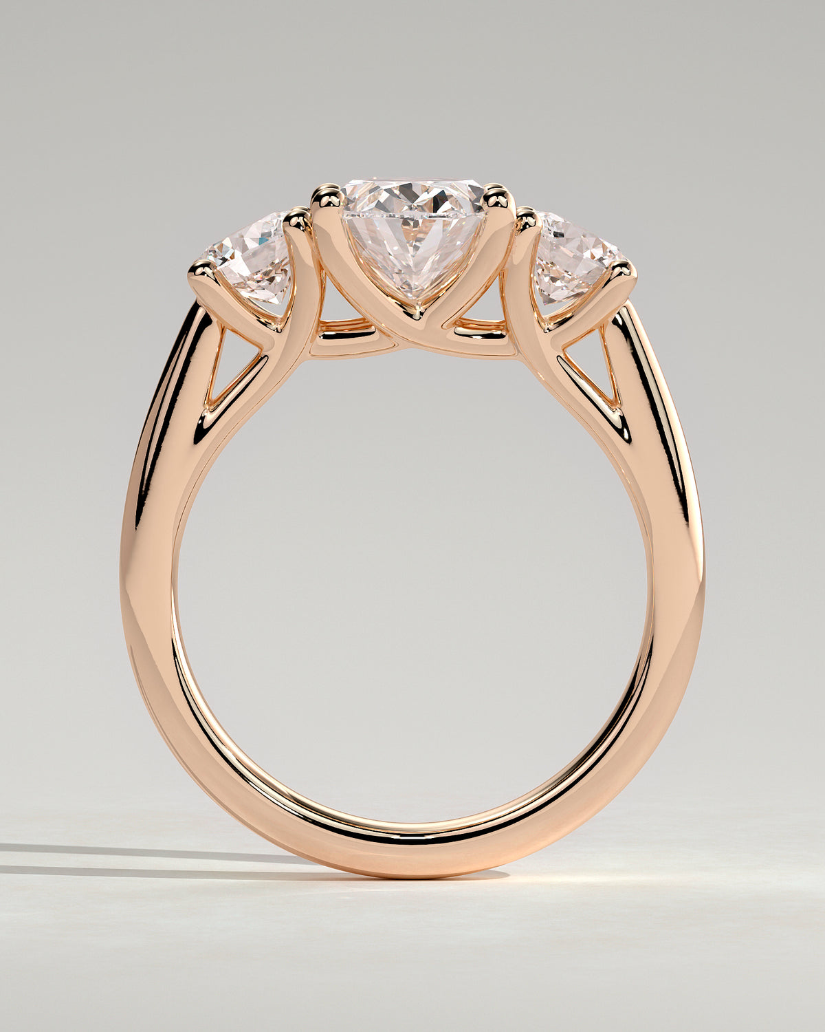 MET 0065 - 2 ct center stone - 18k Rose Gold source reference - setting detail view
