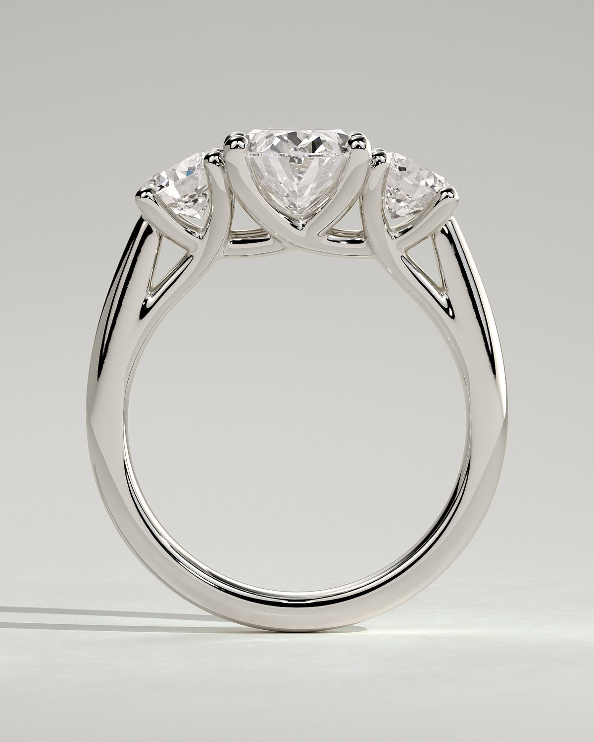 MET 0065 - 2 ct center stone - 18k White Gold source reference - setting detail view