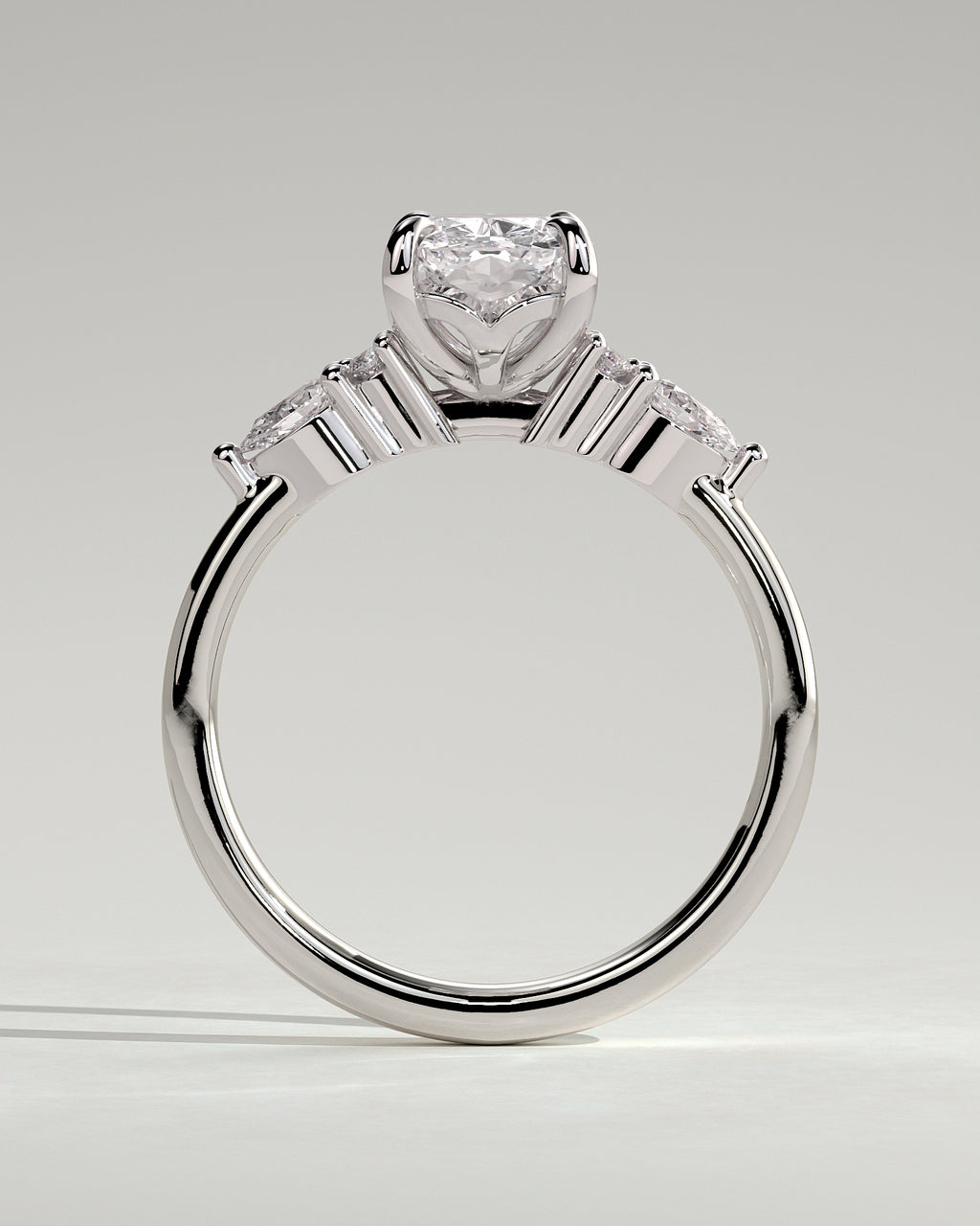 MET 0067 - 2 ct center stone - 18k White Gold source reference - setting detail view