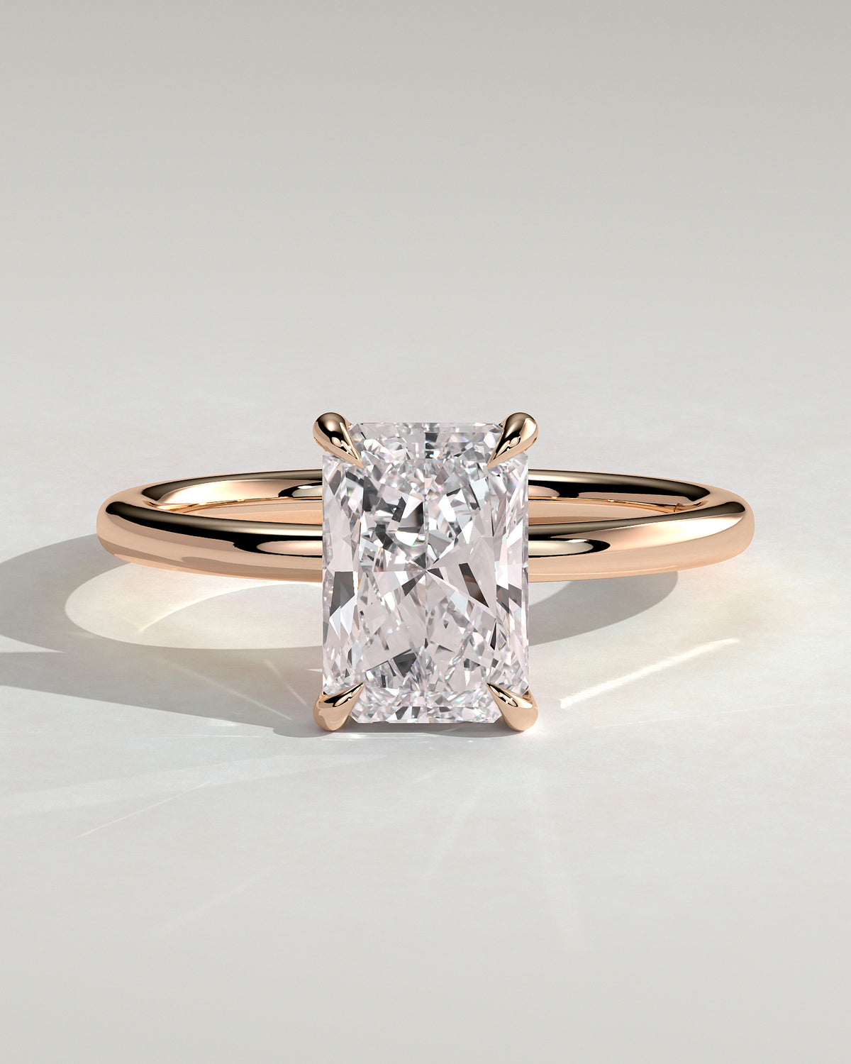 MET 0068 - 2 ct center stone - 18k Rose Gold source reference - front view
