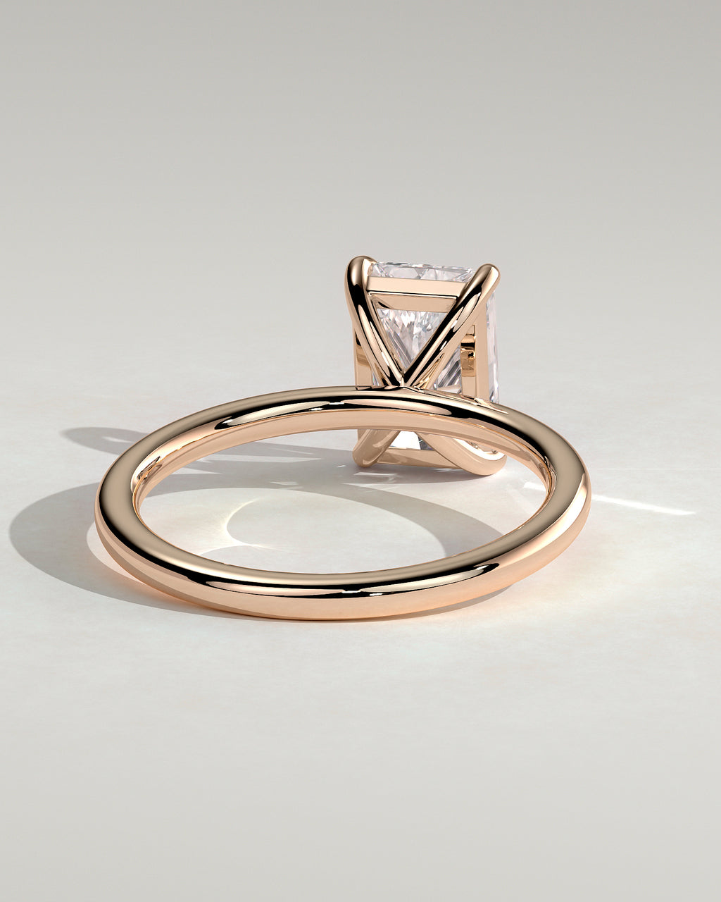 MET 0068 - 2 ct center stone - 18k Rose Gold source reference - setting detail view