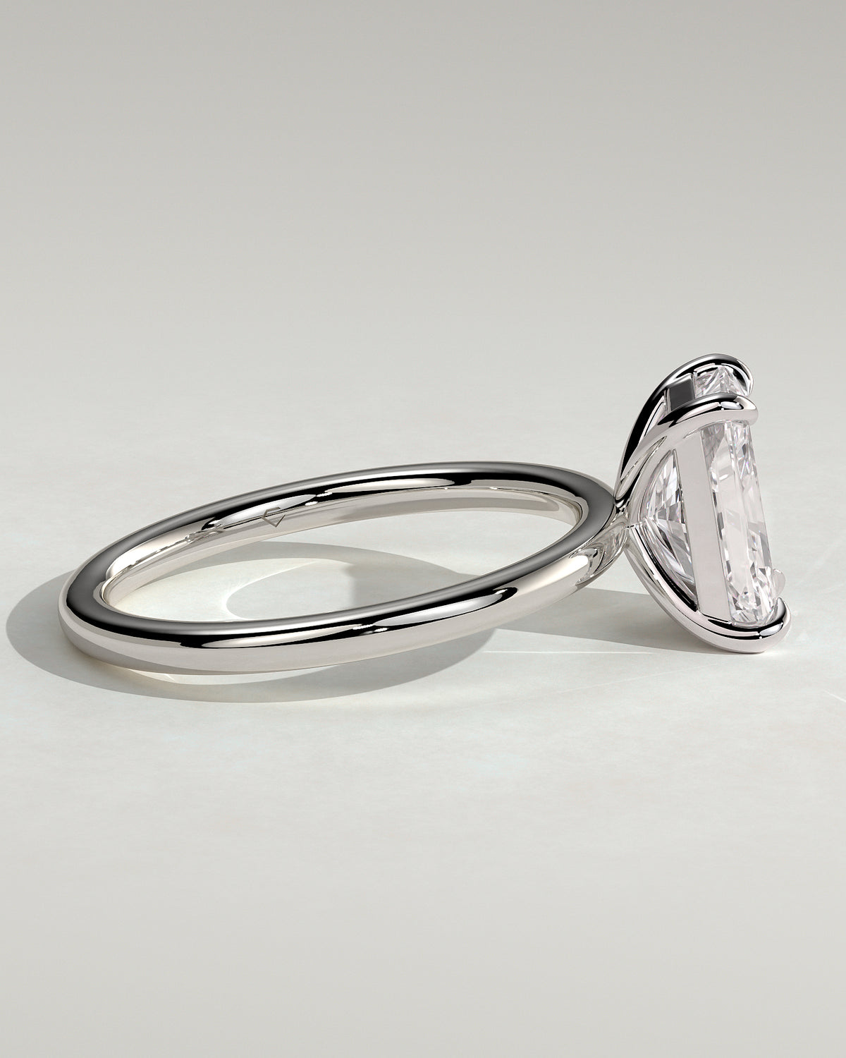 MET 0068 - 2 ct center stone - 18k White Gold source reference - setting detail view