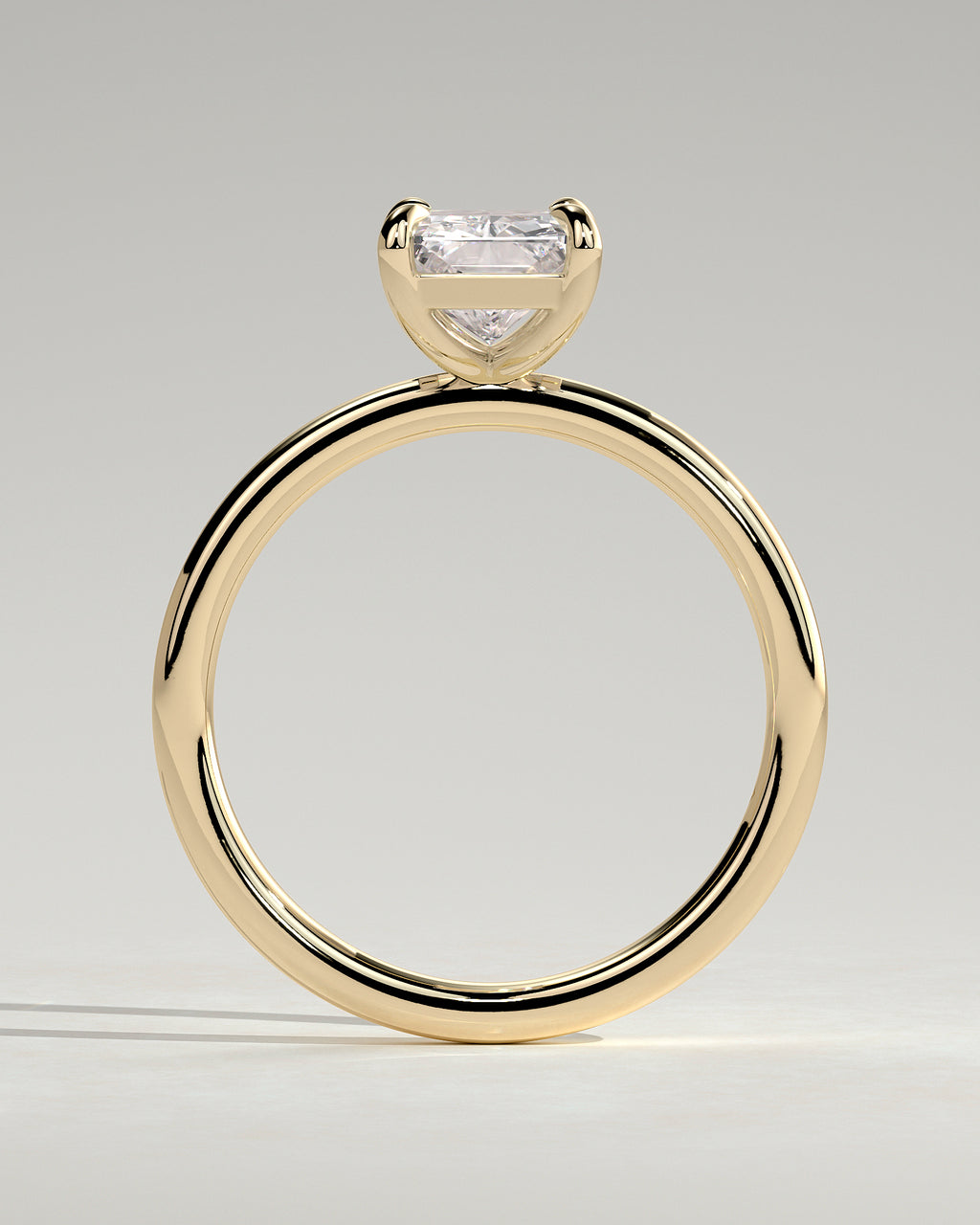 MET 0068 - 2 ct center stone - 18k Yellow Gold source reference - setting detail view