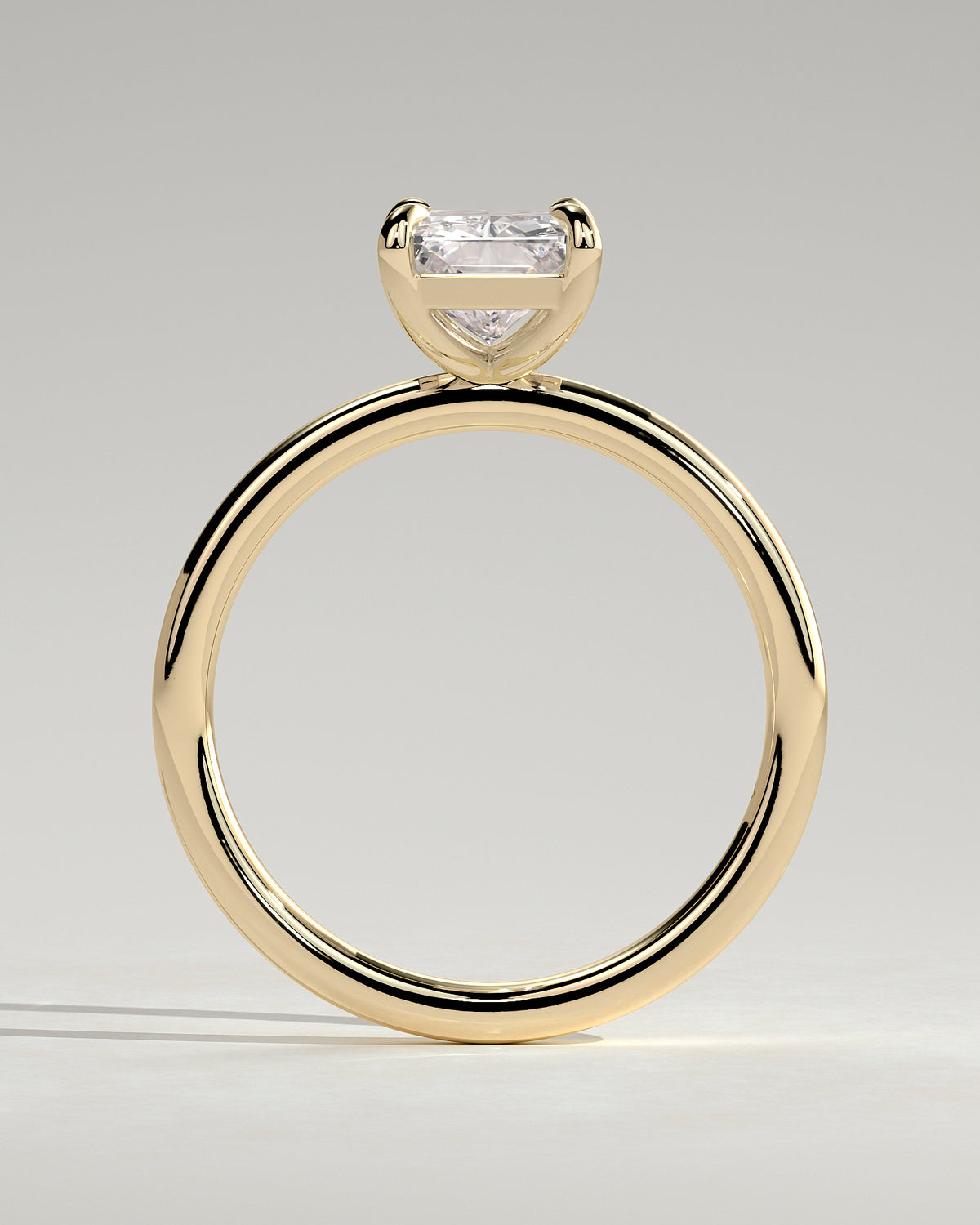 MET 0068 - 2 ct center stone - 18k Yellow Gold source reference - setting detail view