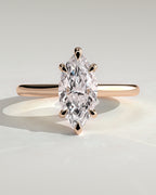 MET 0069 - 2 ct center stone - 18k Rose Gold source reference - front view