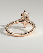 MET 0069 - 2 ct center stone - 18k Rose Gold source reference - setting detail view