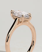 MET 0069 - 2 ct center stone - 18k Rose Gold source reference - setting detail view