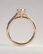 MET 0069 - 2 ct center stone - 18k Rose Gold source reference - setting detail view