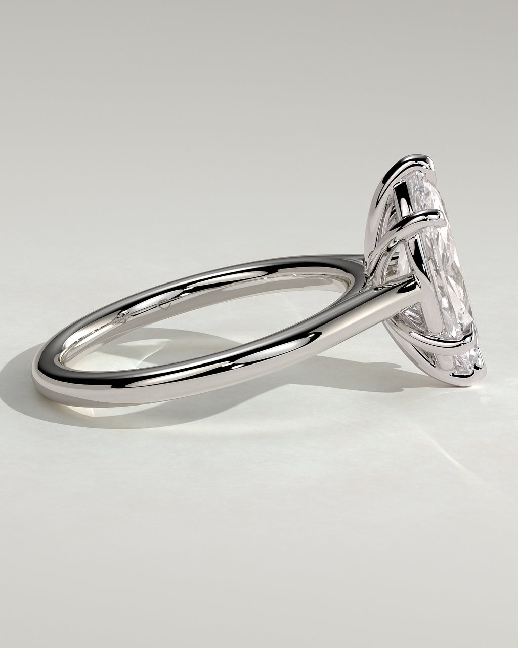 MET 0069 - 2 ct center stone - 18k White Gold source reference - setting detail view