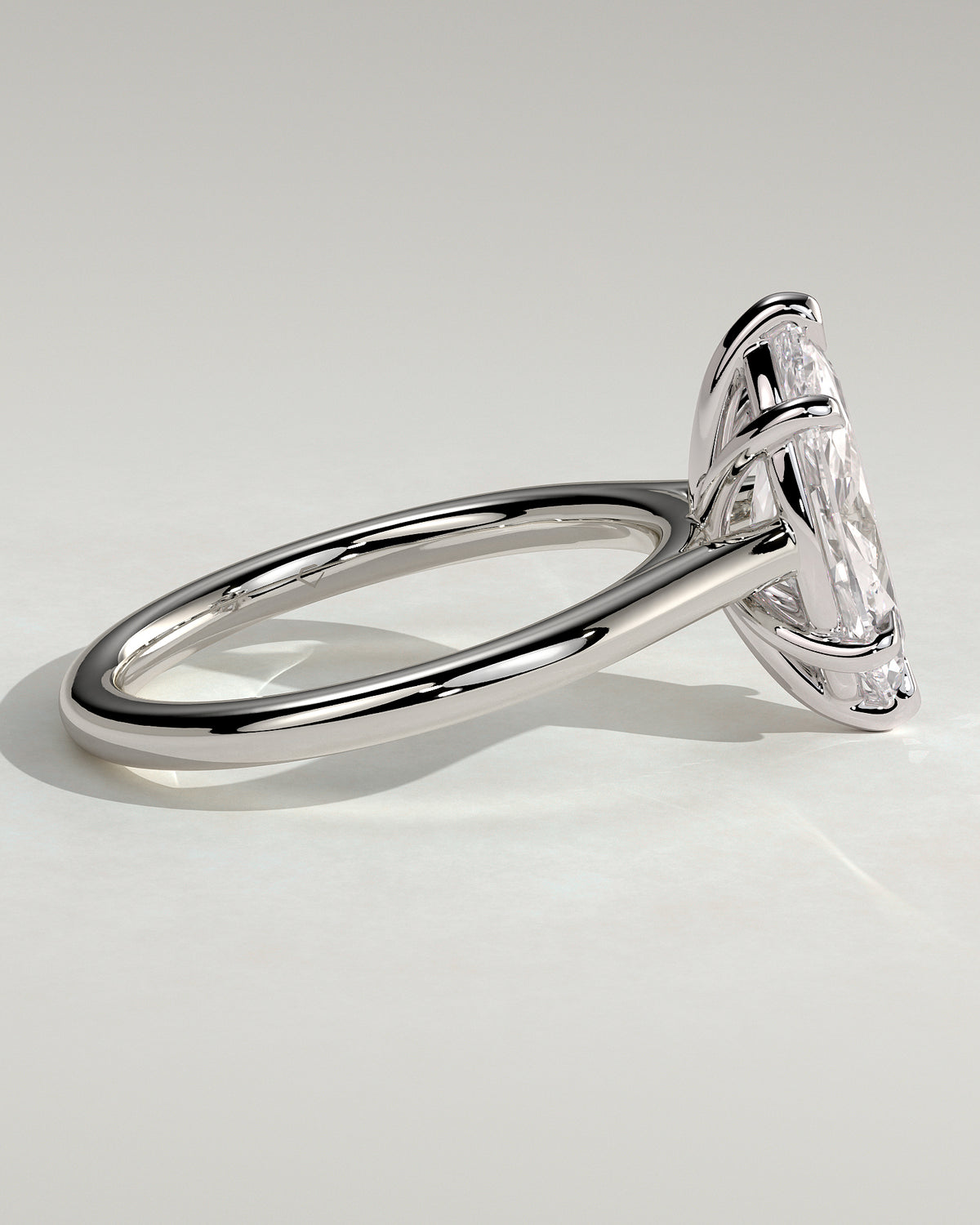 MET 0069 - 2 ct center stone - 18k White Gold source reference - setting detail view