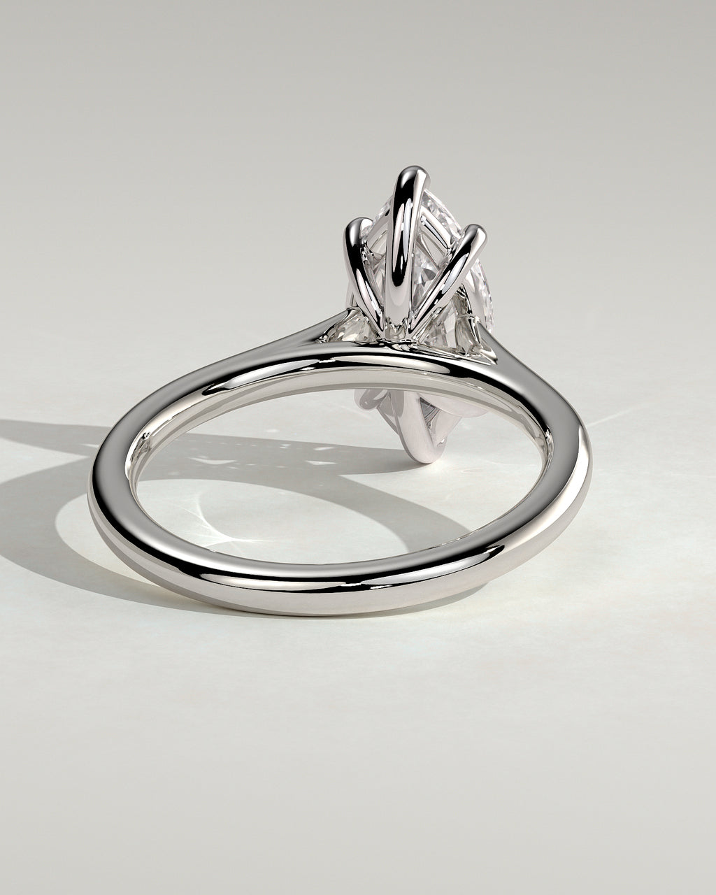 MET 0069 - 2 ct center stone - 18k White Gold source reference - setting detail view