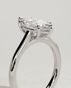 MET 0069 - 2 ct center stone - 18k White Gold source reference - setting detail view