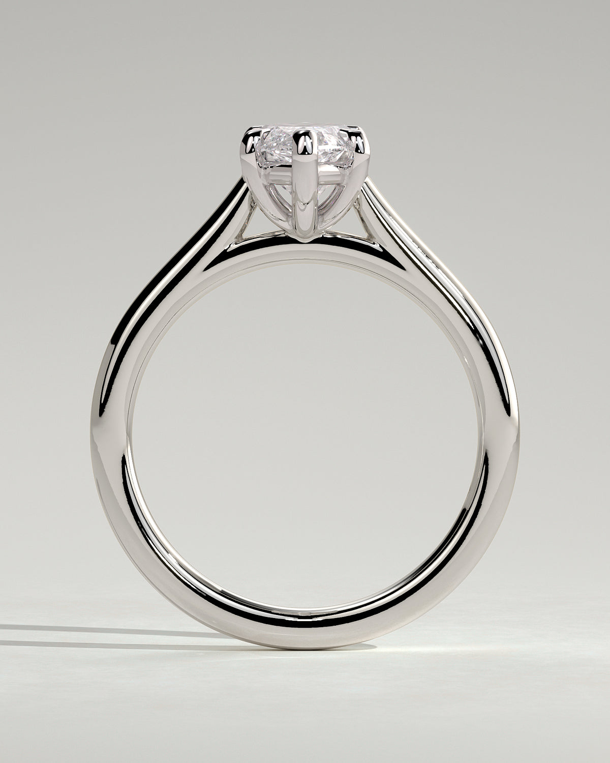 MET 0069 - 2 ct center stone - 18k White Gold source reference - setting detail view