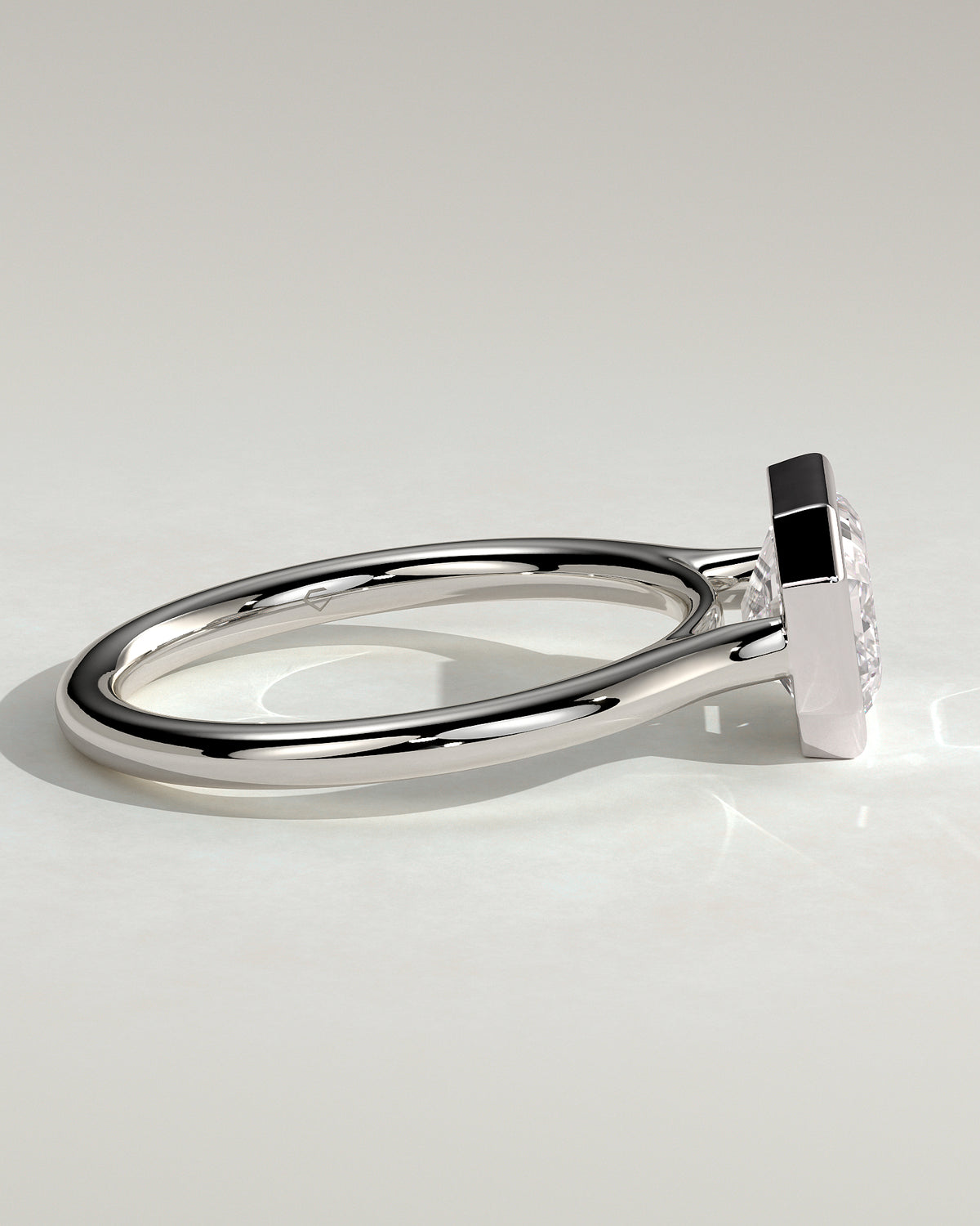 MET 0071 - 2 ct center stone - 18k White Gold source reference - setting detail view