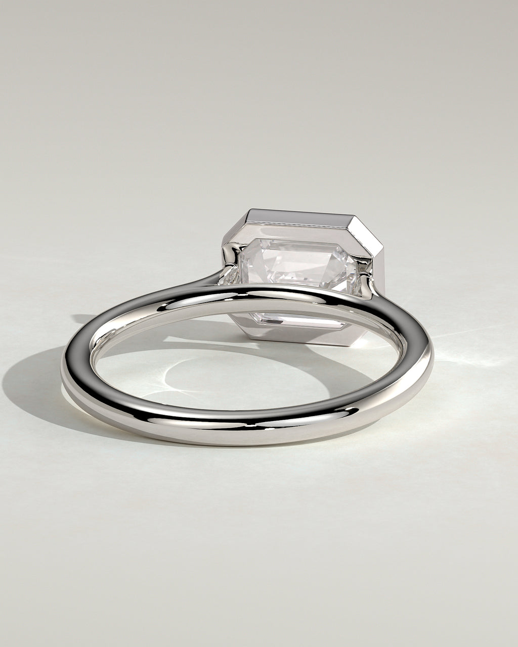 MET 0071 - 2 ct center stone - 18k White Gold source reference - setting detail view
