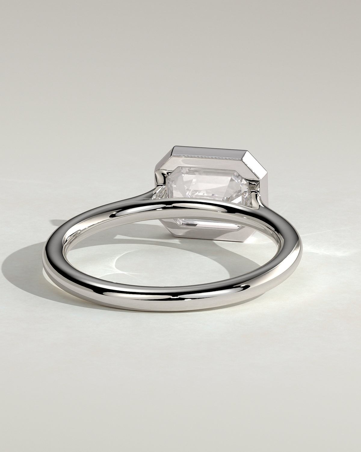 MET 0071 - 2 ct center stone - 18k White Gold source reference - setting detail view