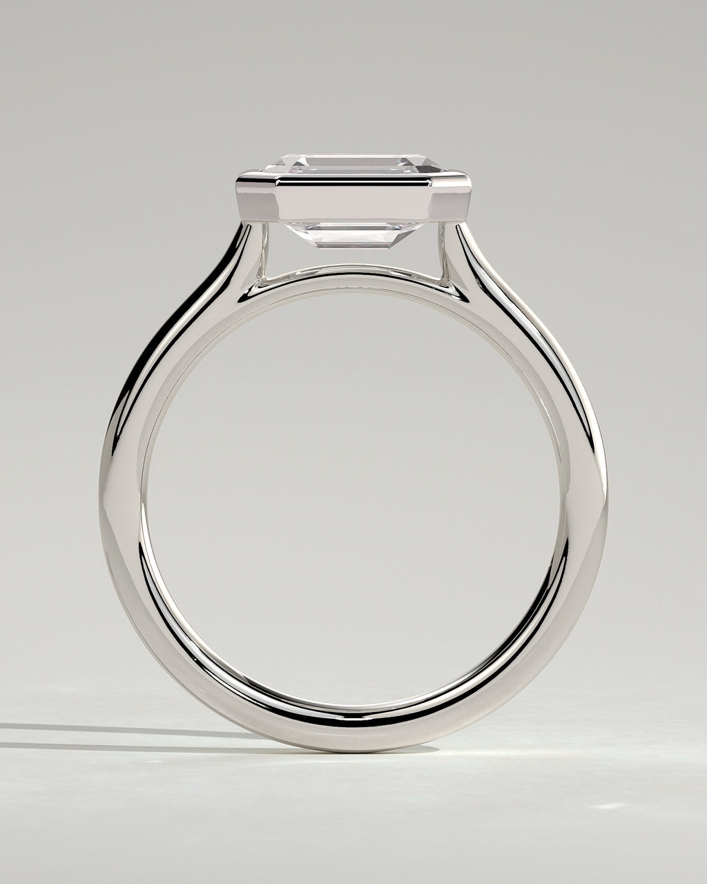 MET 0071 - 2 ct center stone - 18k White Gold source reference - setting detail view