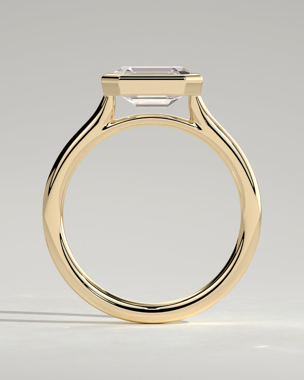 MET 0071 - 2 ct center stone - 18k Yellow Gold source reference - setting detail view