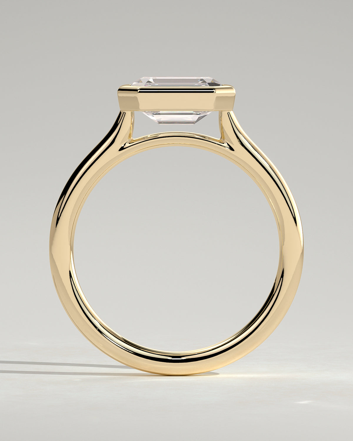 MET 0071 - 2 ct center stone - 18k Yellow Gold source reference - setting detail view