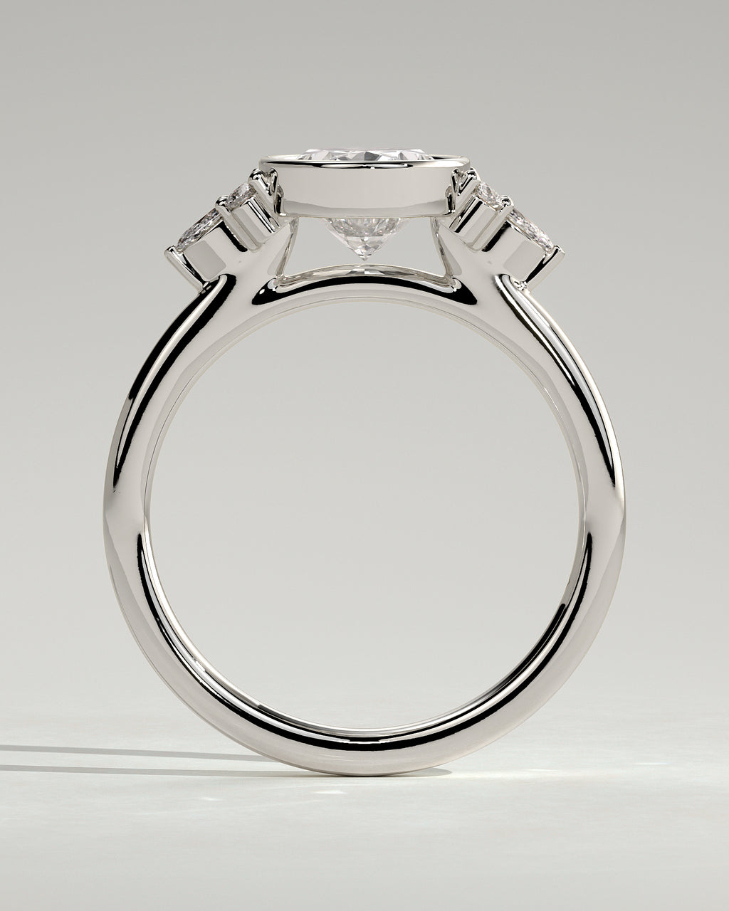 MET 0072 - 2 ct center stone - 18k White Gold source reference - setting detail view