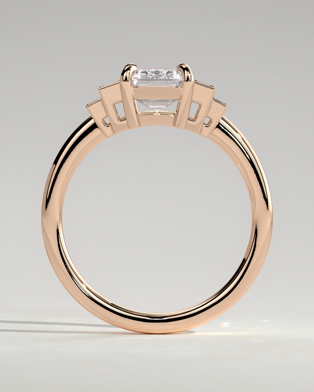 MET 0074 - 2 ct center stone - 18k Rose Gold source reference - setting detail view