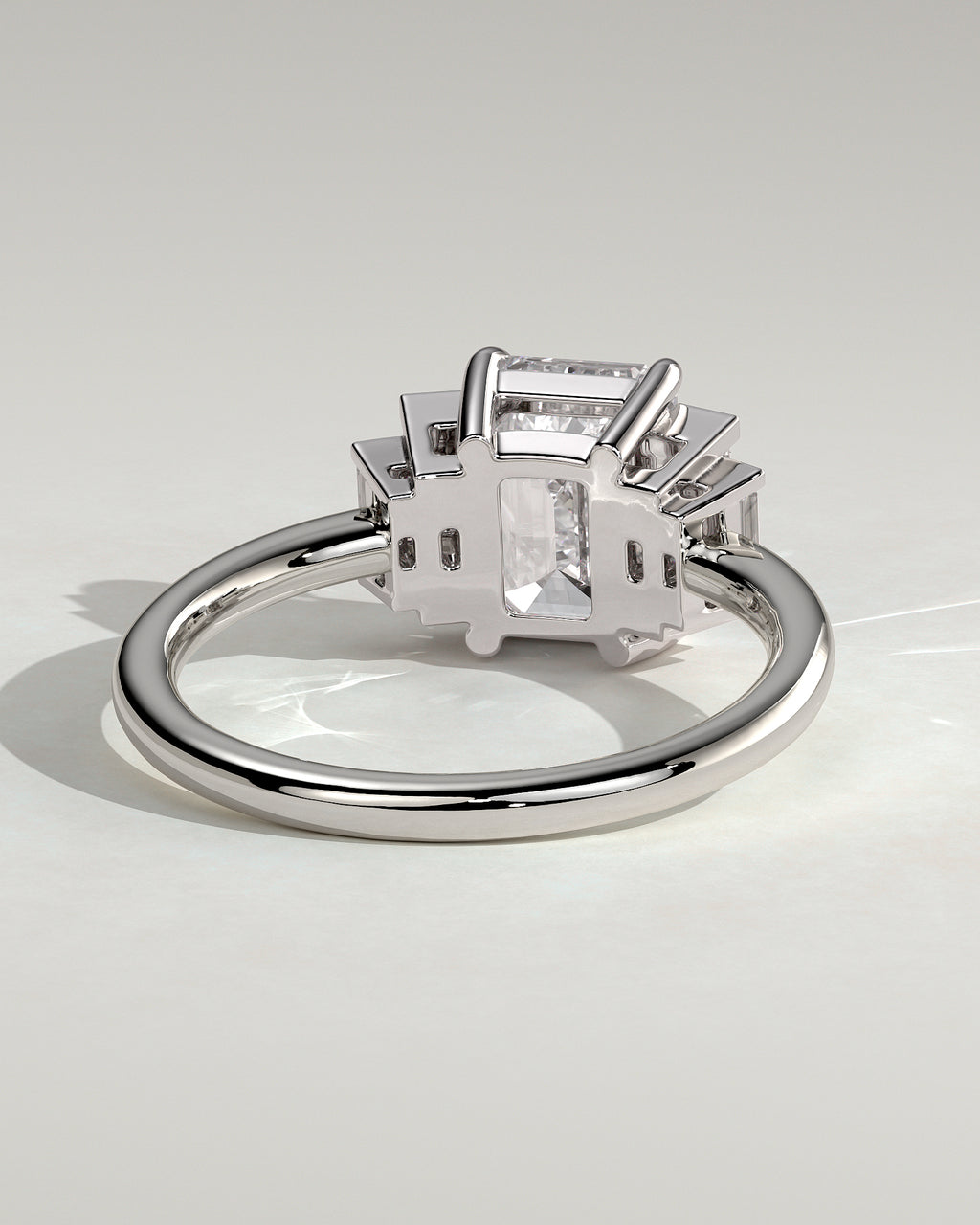 MET 0074 - 2 ct center stone - 18k White Gold source reference - setting detail view