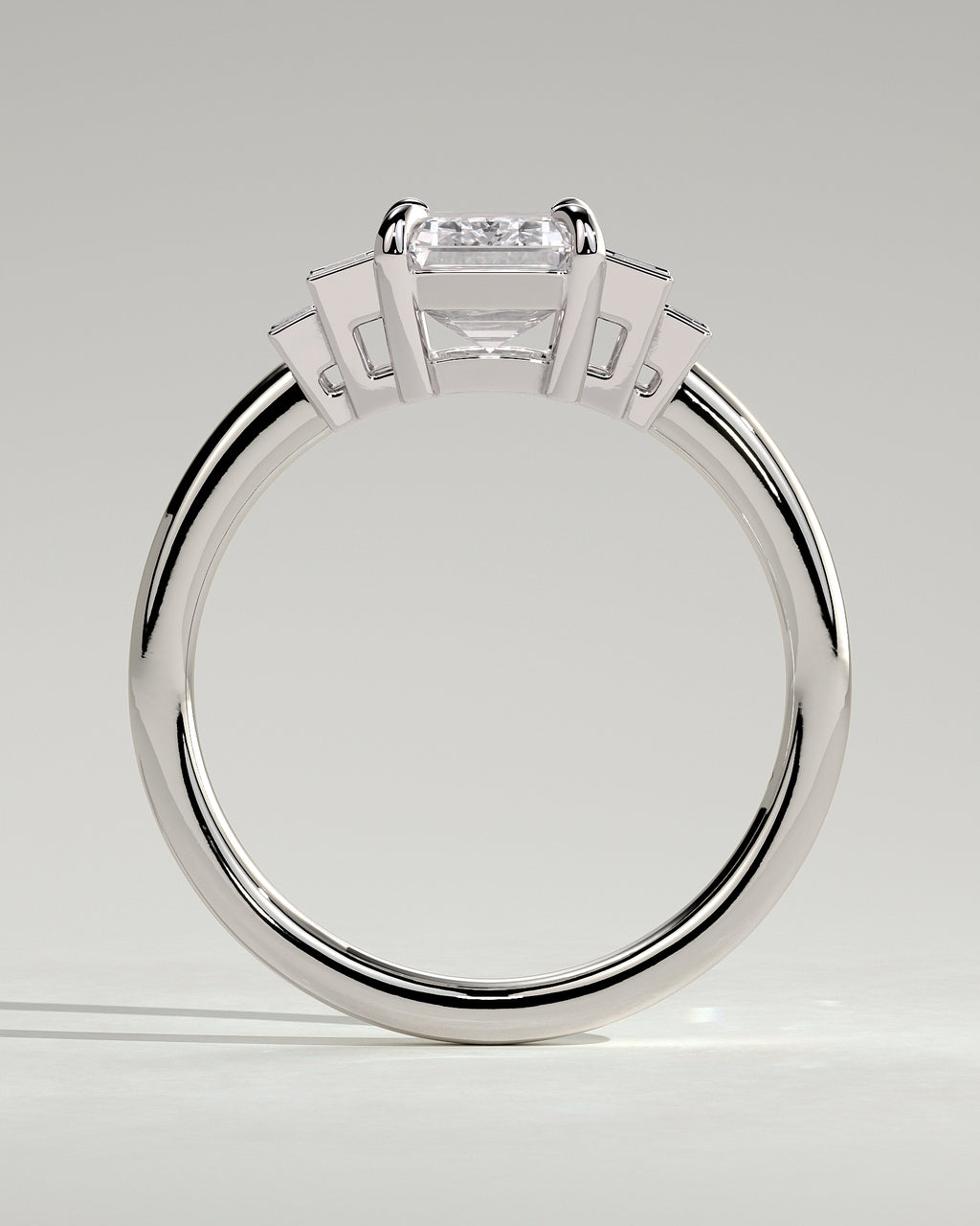 MET 0074 - 2 ct center stone - 18k White Gold source reference - setting detail view