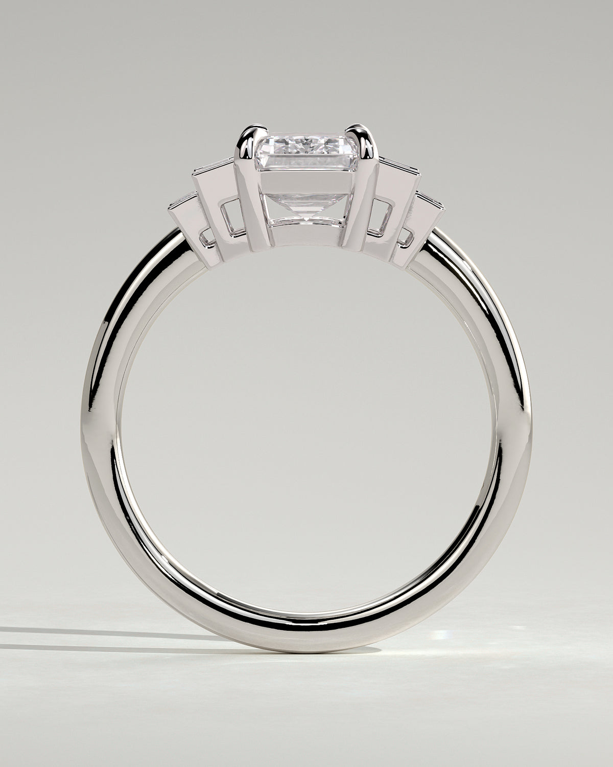 MET 0074 - 2 ct center stone - 18k White Gold source reference - setting detail view