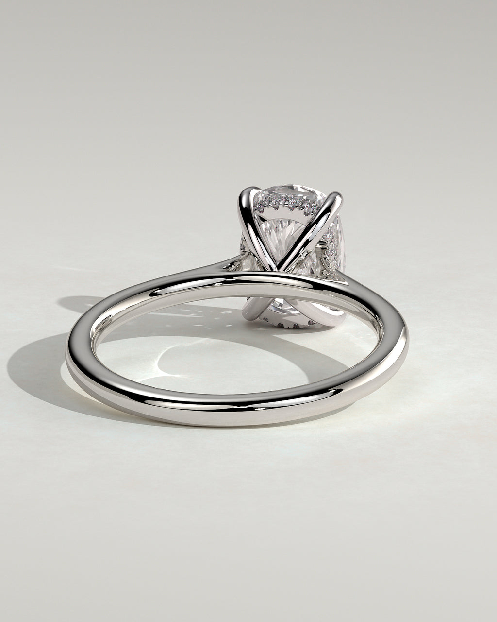 MET 0075 - 2 ct center stone - 18k White Gold source reference - setting detail view