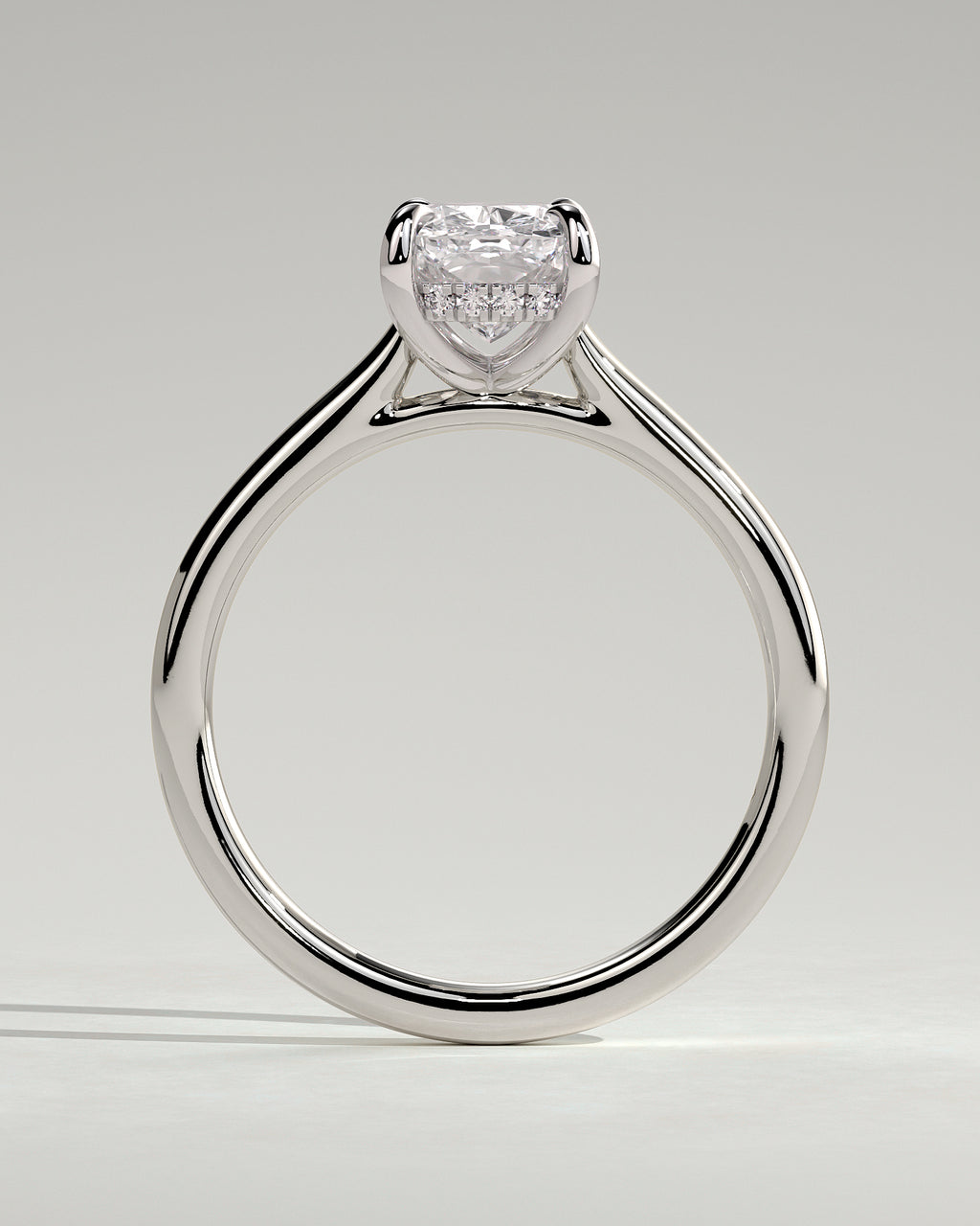 MET 0075 - 2 ct center stone - 18k White Gold source reference - setting detail view