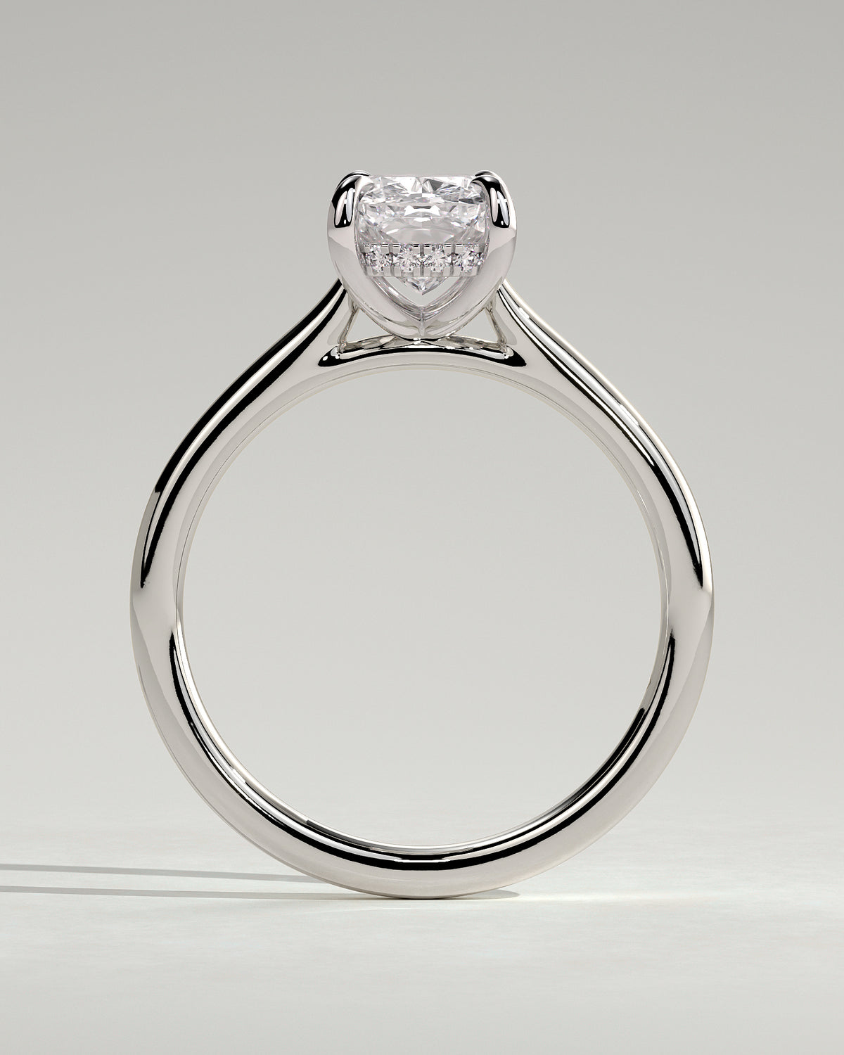 MET 0075 - 2 ct center stone - 18k White Gold source reference - setting detail view