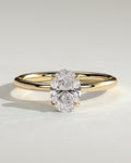 MET 0076 - 1 ct center stone - 18k Yellow Gold source reference - front view