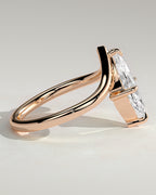 MET 0078 - 2 ct center stone - 18k Rose Gold source reference - setting detail view