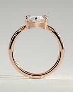 MET 0078 - 2 ct center stone - 18k Rose Gold source reference - setting detail view