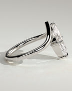MET 0078 - 2 ct center stone - 18k White Gold source reference - setting detail view